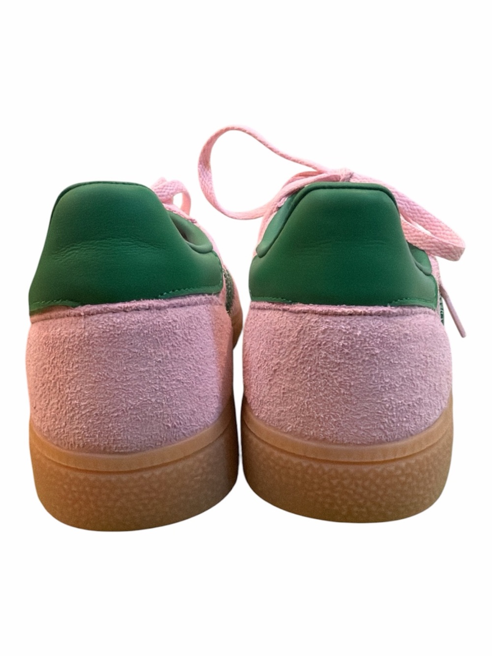 adidas Spezials in Pink with Green Stripes. Size 6.5 Women’s. EUC. - Picture 3 of 7